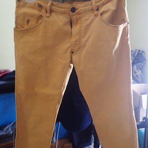 MArlboro- mustard chino & Scotch and Soda- Khaki brown